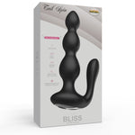 Bliss Tail Spin Beaded Anal Vibe Rechargeable Black